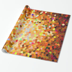 Cadeau Papier d'emballage en mosaïque de Fiesta