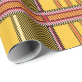 Cadeau papier d'emballage en plastique jaune (Coin rond)