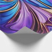 Cadeau papier d'emballage en spirale vif (Coin)