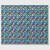 Cadeau Papier d'emballage en verre souillé (Plat)