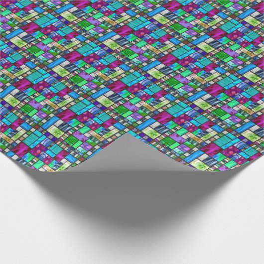 Cadeau Papier d'emballage en verre souillé (Coin)