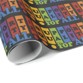 Cadeau Papier d'emballage Equal Rights (Coin rond)