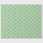 Cadeau Papier d'emballage étoile du milieu du siècle (Plat)