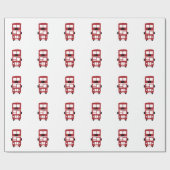 Cadeau Papier d'emballage fait sur commande d'autobus à  (Plat)