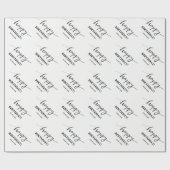 Cadeau Papier d'emballage fait sur commande de (Plat)