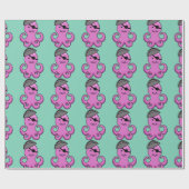 Cadeau Papier d'emballage fait sur commande de poulpe de (Plat)