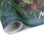 Cadeau Papier d'emballage fait sur commande de roses (Coin rond)