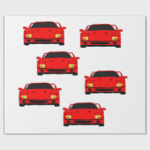 Cadeau Papier d'emballage fait sur commande "de voiture (Plat)