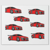 Cadeau Papier d'emballage fait sur commande "de voiture (Plat)