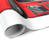 Cadeau Papier d'emballage fait sur commande "de voiture (Coin rond)