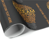 Cadeau Papier d'emballage fait sur commande inspiré (Coin rond)