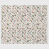 Cadeau Papier d'emballage Festif, charmant, de Noël (Plat)