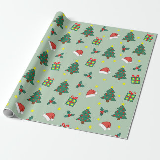 Cadeau Papier d'emballage festif de Noël
