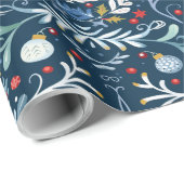 Cadeau Papier d'emballage festif joyeux (Coin rond)