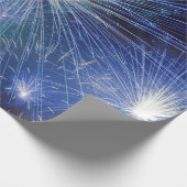 Cadeau papier d'emballage feu bleu (Coin)