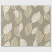 Cadeau papier d'emballage feuille à café (Plat)