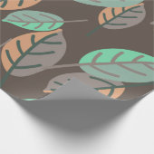 Cadeau papier d'emballage feuille forestier (Coin)