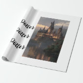 Cadeau Papier d'emballage feuille plate Harry Potter (Déroulé)