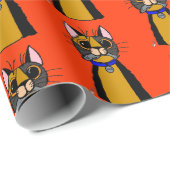 Cadeau Papier d'emballage Figaro le chat (Coin rond)