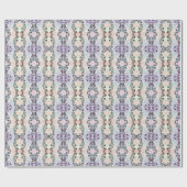 Cadeau Papier d'emballage fleur minimal (Plat)