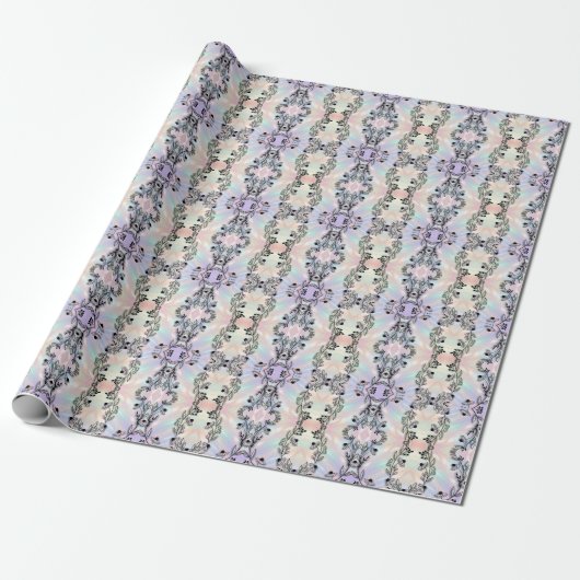 Cadeau Papier d'emballage fleur minimal (Déroulé)
