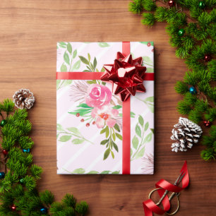 Cadeau Papier d'emballage Fleurs et feuilles
