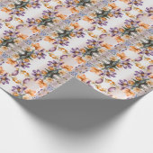 Cadeau Papier d'emballage Fleurs printanières colorées (Coin)