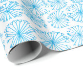 Cadeau Papier d'emballage Flocon de neige (Coin rond)