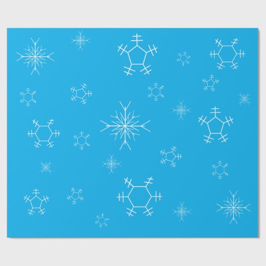 Cadeau Papier d'emballage Flocon de neige (Plat)