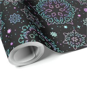 Cadeau Papier d'emballage "Flocons de neige"
