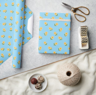 Cadeau Papier d'emballage floral