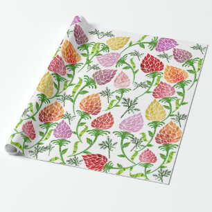 Cadeau Papier d'emballage floral