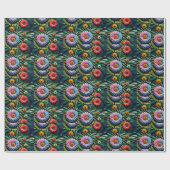 Cadeau Papier d'emballage floral (Plat)