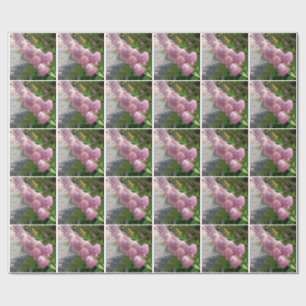 Cadeau Papier d'emballage floral botanique à fleurs de li