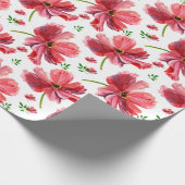 Cadeau Papier d'emballage floral d'aquarelle (Coin)
