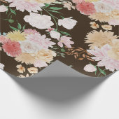 Cadeau Papier d'emballage floral doré (Coin)