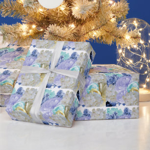 Cadeau Papier d'emballage floral doux rêveur