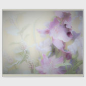 Cadeau Papier d'emballage floral en pastel (Plat)
