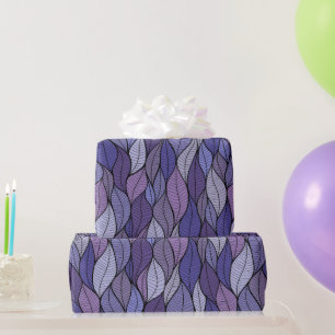 Cadeau Papier d'emballage floral lavande