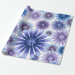 Cadeau Papier d'emballage floral lavande