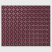 Cadeau Papier d'emballage floral marron complexe (Plat)