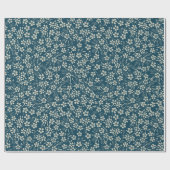 Cadeau Papier d'emballage floral minuscule (Plat)