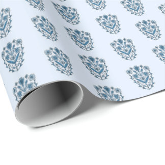 Cadeau Papier d'emballage floral orné