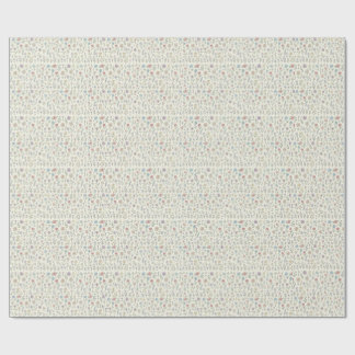 Cadeau papier d'emballage floral pastel.