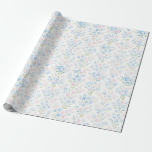 Cadeau Papier d'emballage floral pastel