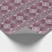 Cadeau Papier d'emballage floral rose (Coin)