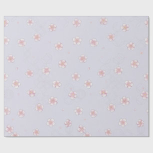 Cadeau Papier d'emballage floral Sakura & Shippo japonais