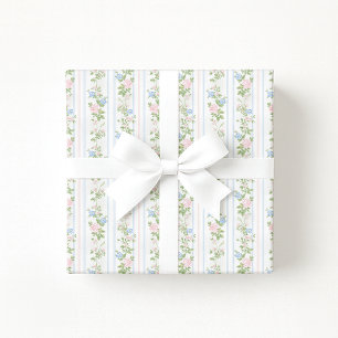 Cadeau Papier d'emballage floral vintage grandmillennial