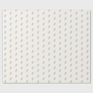 Cadeau Papier d'emballage floral vintage petite