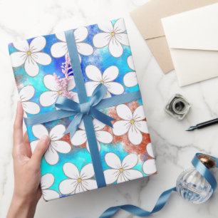 Cadeau Papier d'emballage Flower Power